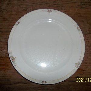 Set of two vintage Meito China Dinner Plates, Hand Painted